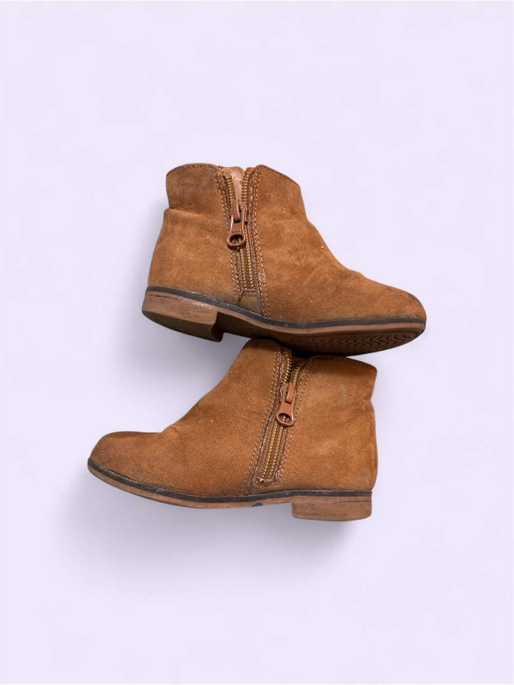 Cat & Jack Toddler Brown Suede Side-Zip Ankle Boots